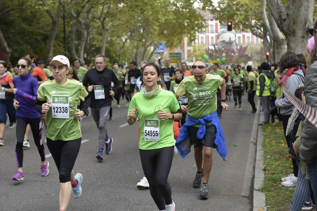 Corredores de la marcha contra el cáncer. 