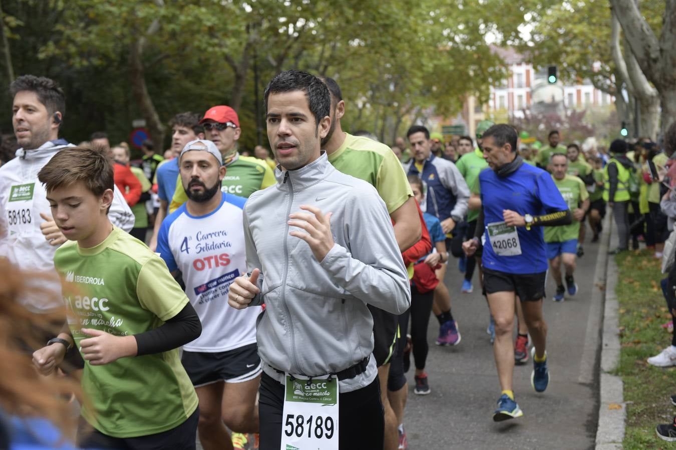 Corredores de la marcha contra el cáncer. 