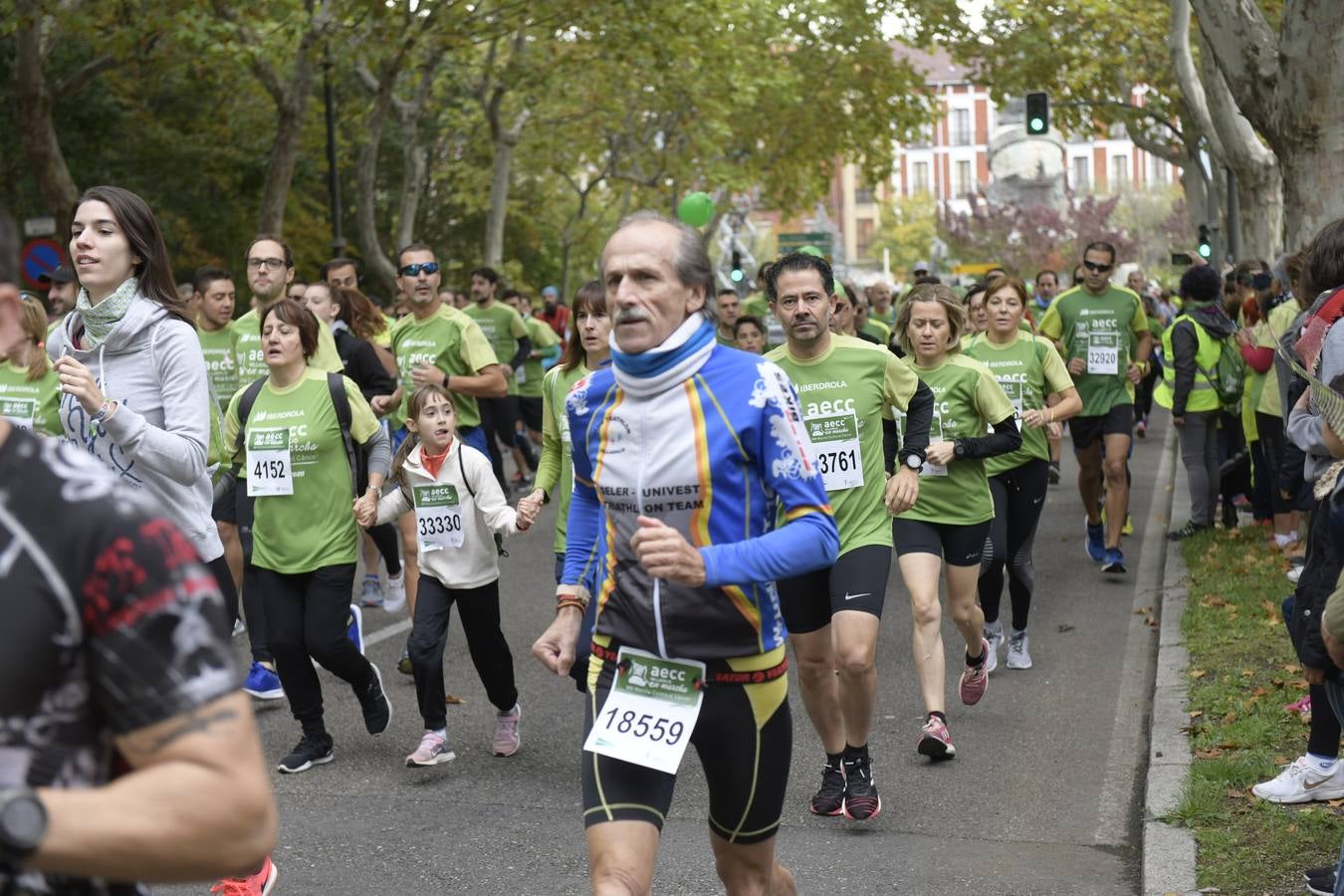 Corredores de la marcha contra el cáncer. 