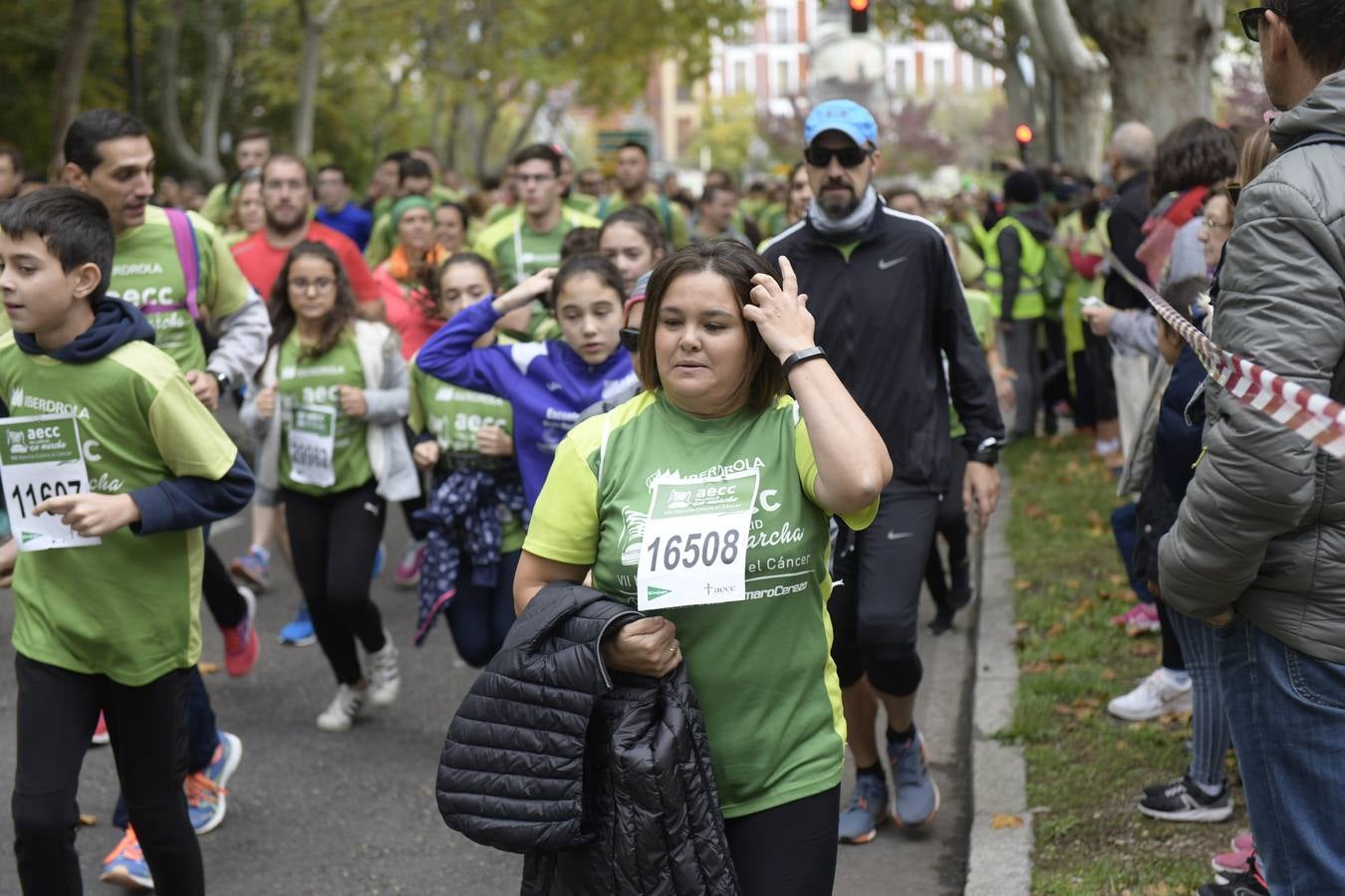 Corredores de la marcha contra el cáncer. 