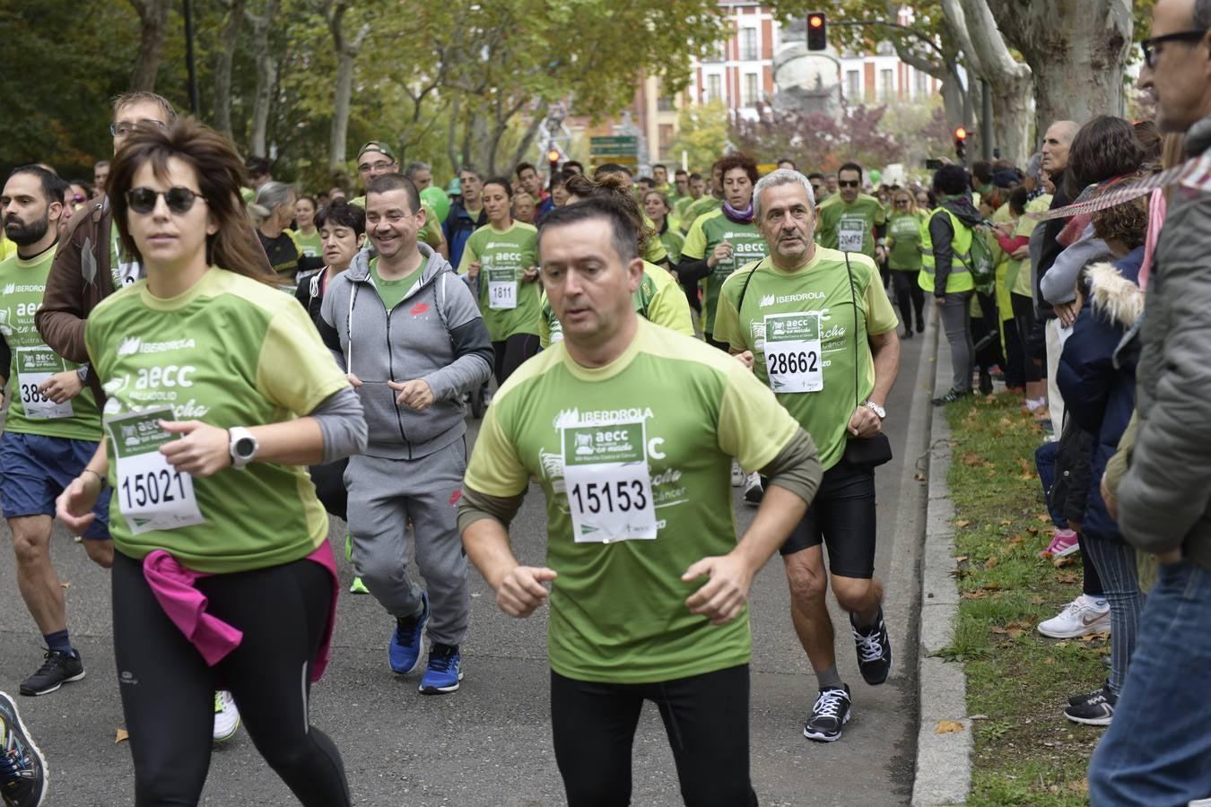 Corredores de la marcha contra el cáncer. 