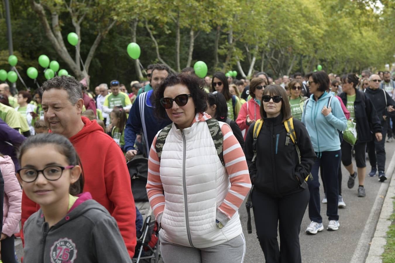 Corredores de la marcha contra el cáncer. 