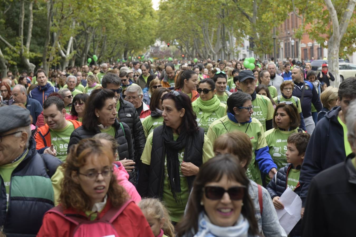 Corredores de la marcha contra el cáncer. 