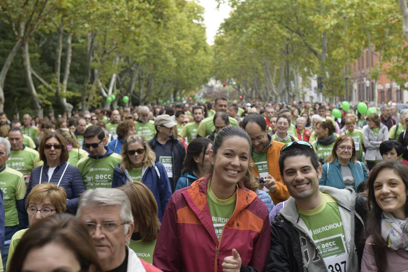 Corredores de la marcha contra el cáncer. 