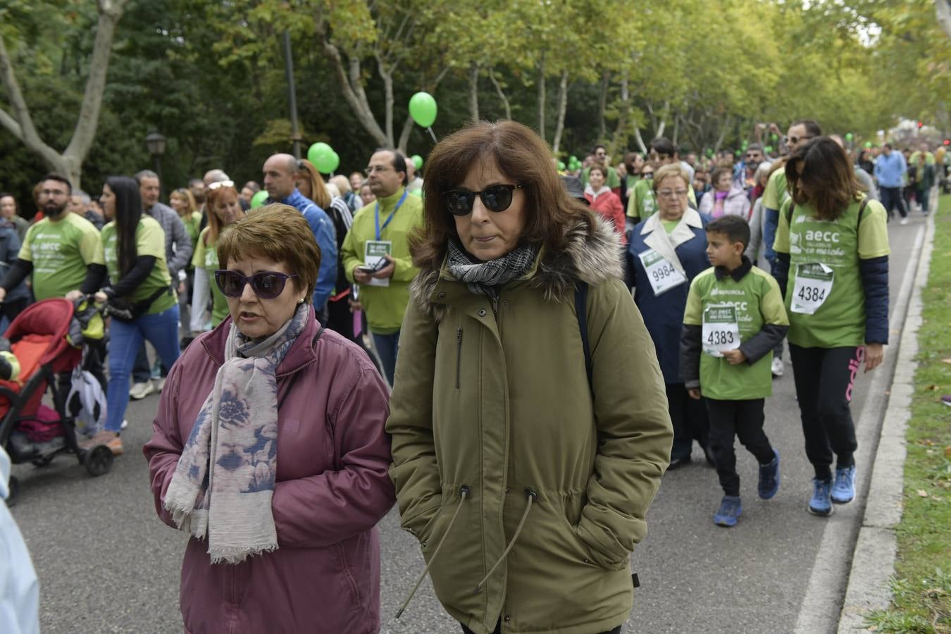 Corredores de la marcha contra el cáncer. 