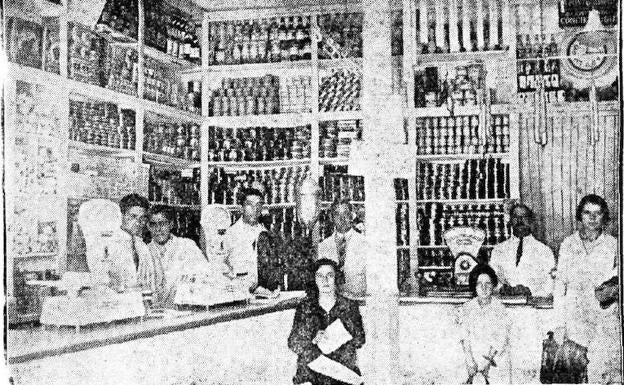 Interior de la Sociedad Cooperativa de Funcionarios Públicos, en 1929. 