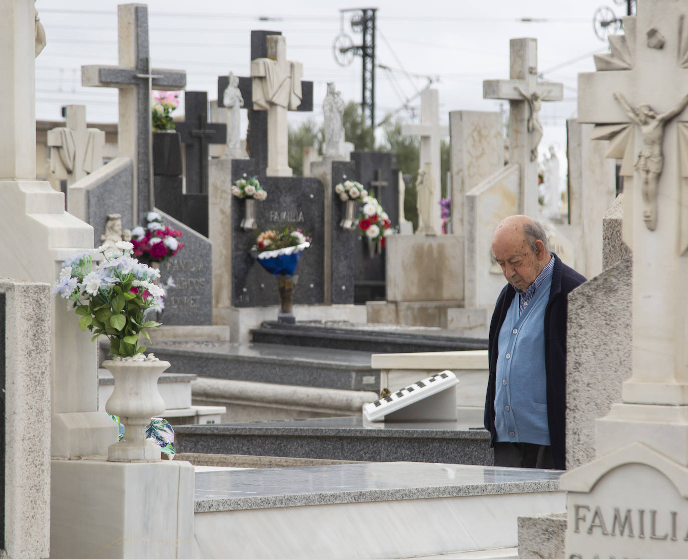 El cementerio del Carmen el Día de Todos los Santos. 