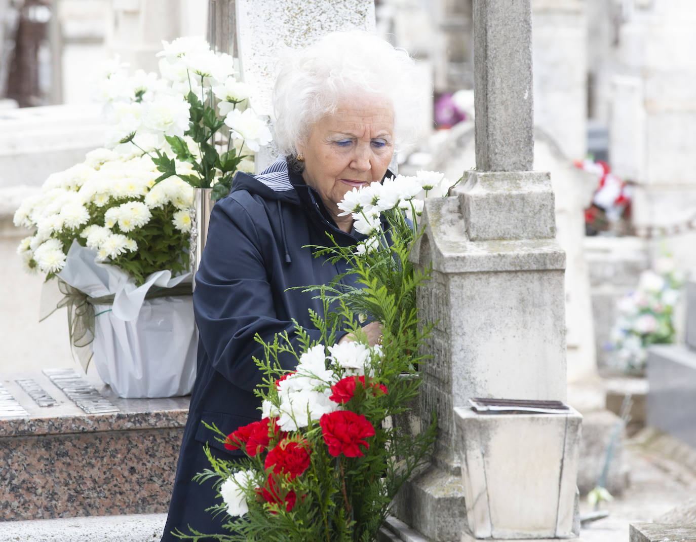 El cementerio del Carmen el Día de Todos los Santos. 