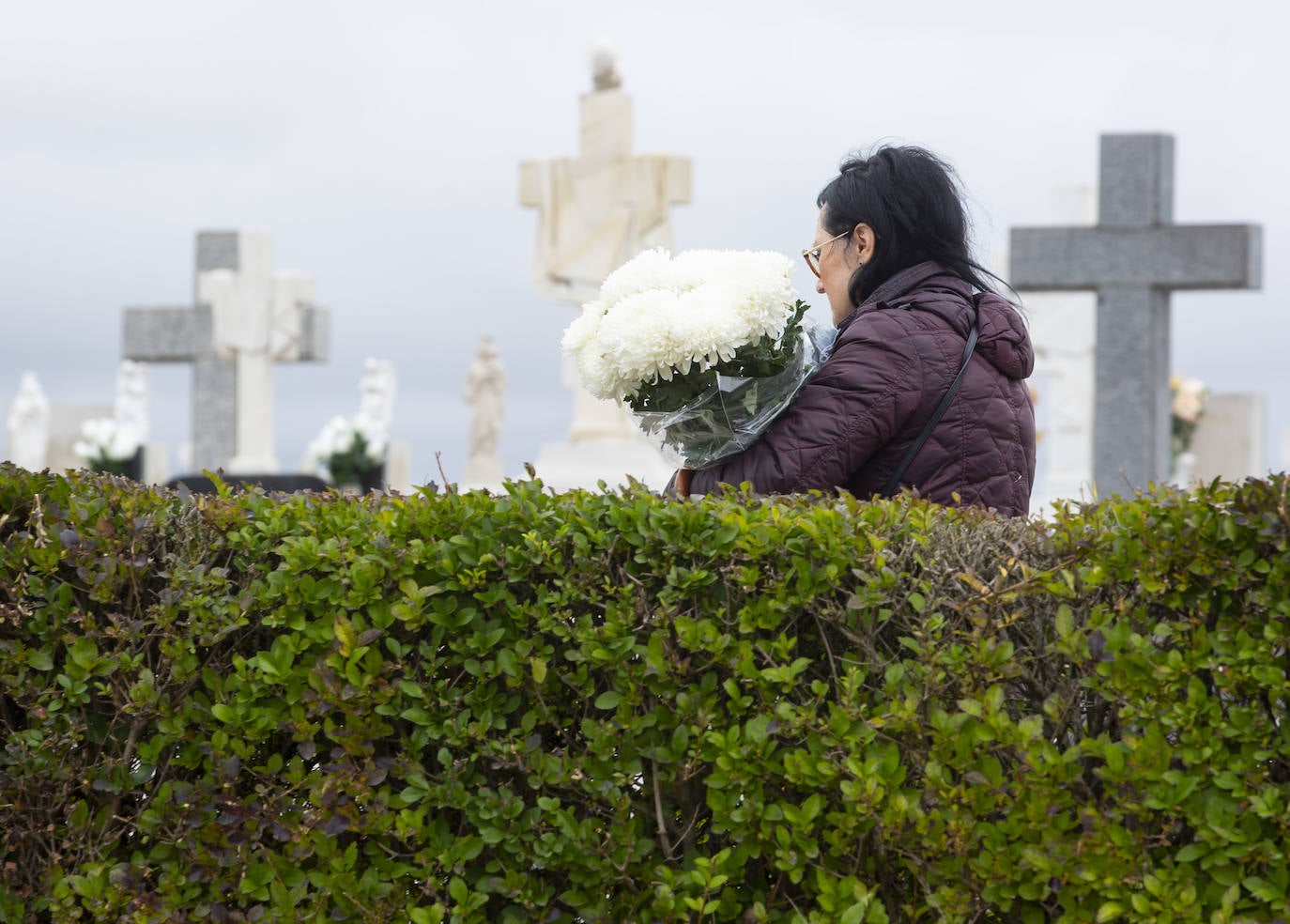 El cementerio del Carmen el Día de Todos los Santos. 