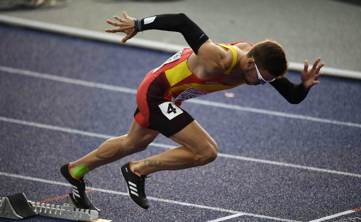 Óscar Husillls toma la salida en Berlín. 
