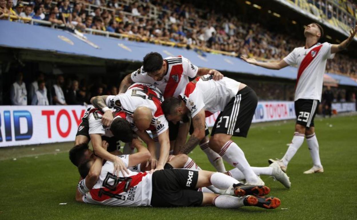 Los jugadores de River Plate, en una imagen de archivo.