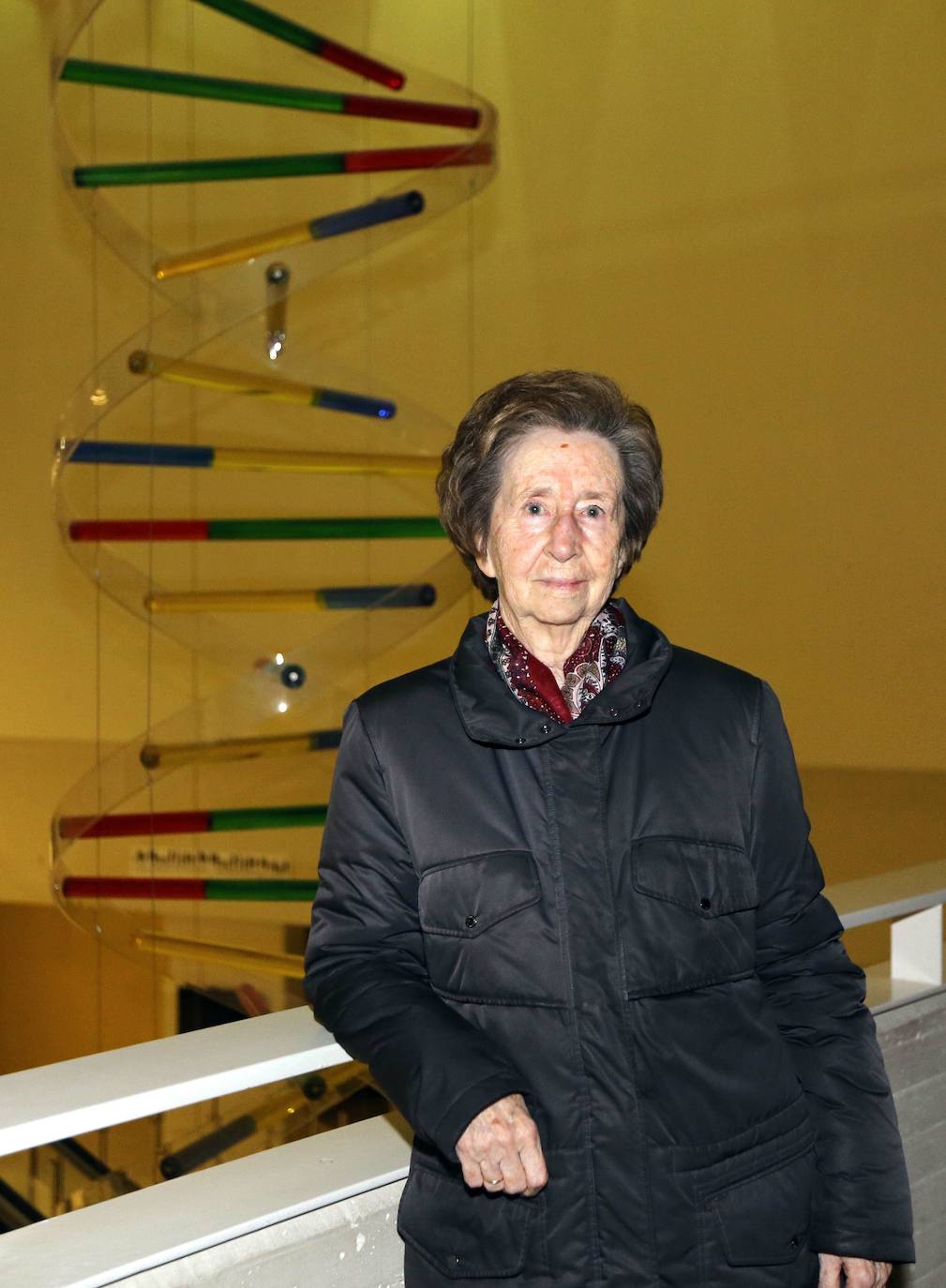 08.02.2016- La cientifica Margarita Salas en el Aula de Cultura de El Norte de Castilla en el Museo de la Ciencia de Valladolid.