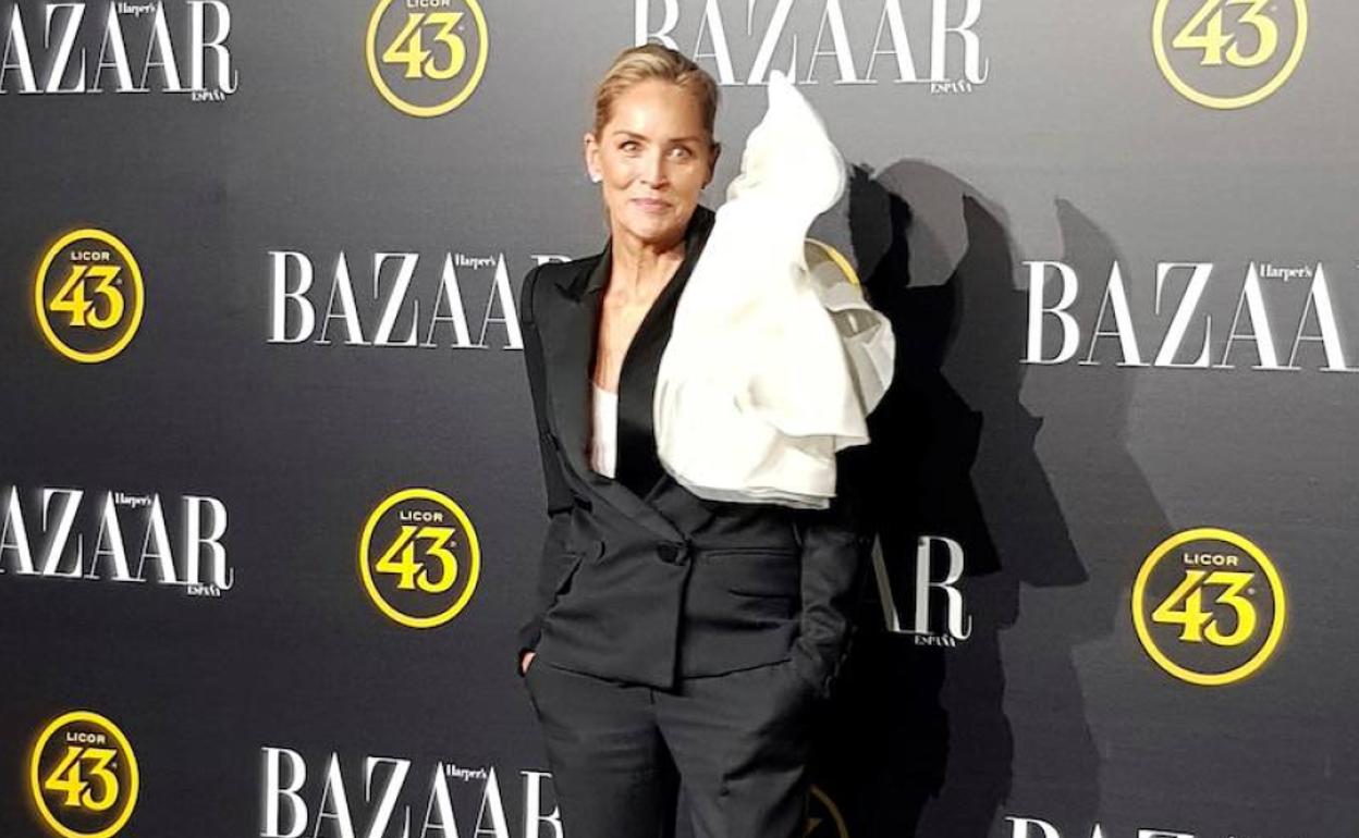 Sharon Stone, durante la gala en Madrid 