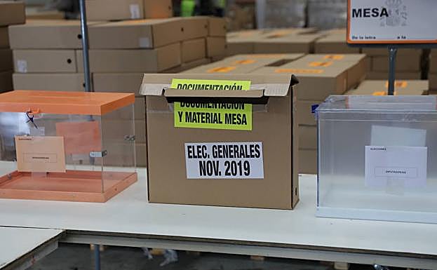 Preparativos de las elecciones del 10 de noviembre.