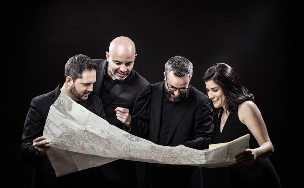 Desde la izquierda, Josep Puchades (viola), Aitor Hevia (violín), Cibrán Sierra (violín) y Helena Poggio (chelo). 