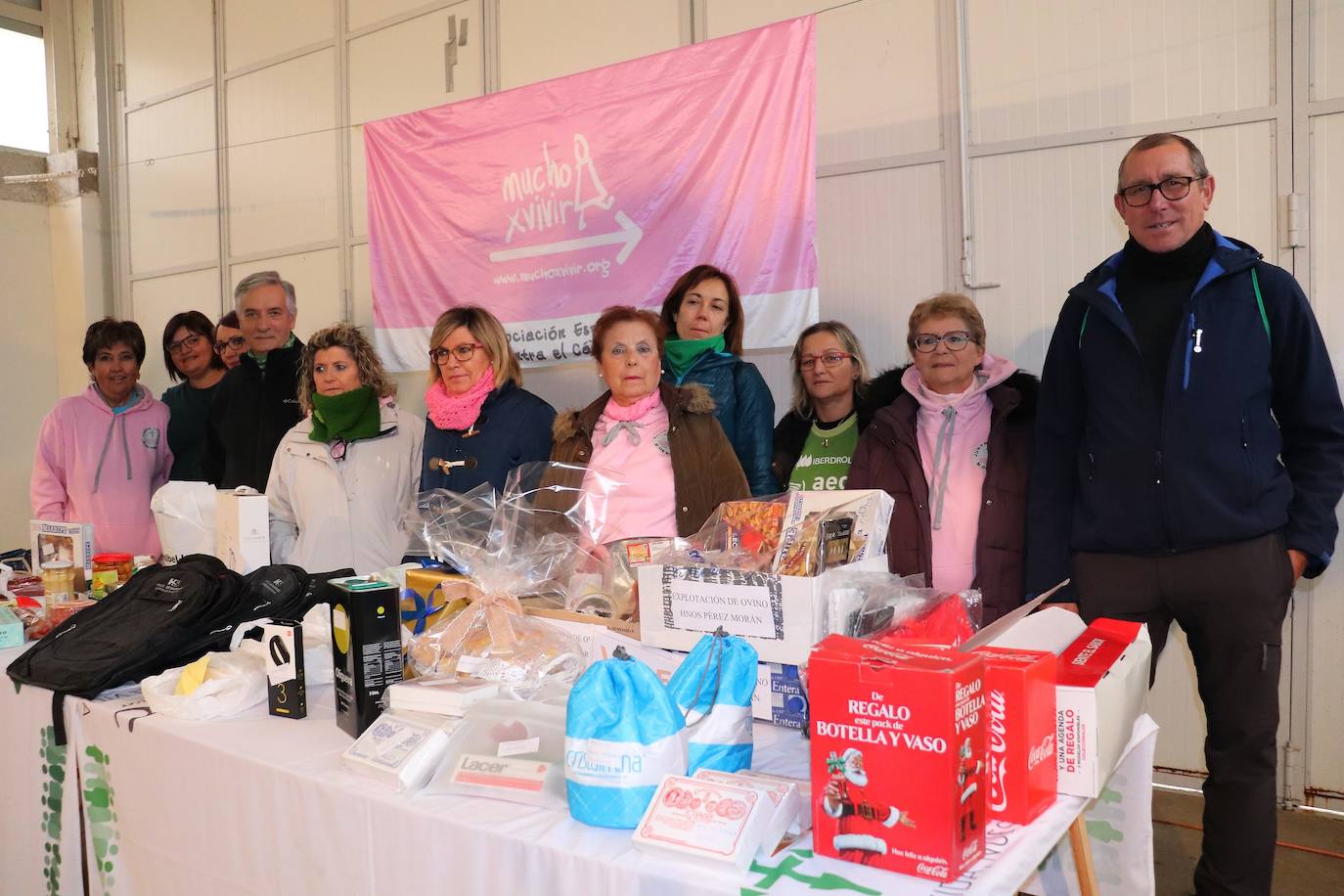Asistentes a la Marcha contra el Cáncer. 