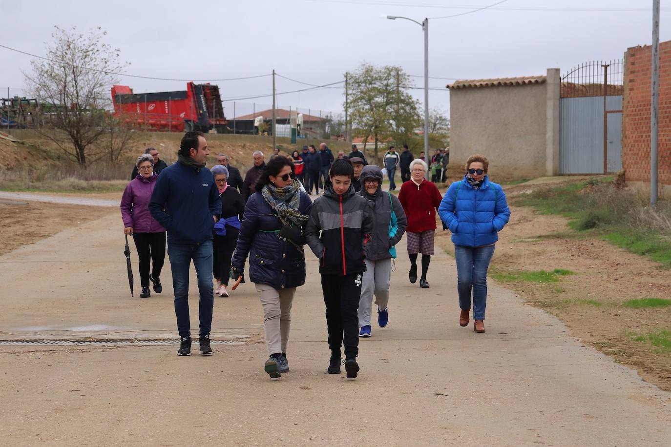 Asistentes a la Marcha contra el Cáncer. 