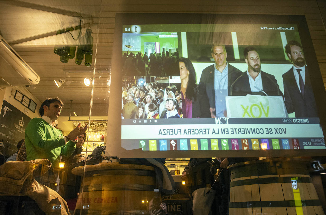 Noche electoral en las sedes de los partidos en Segovia 