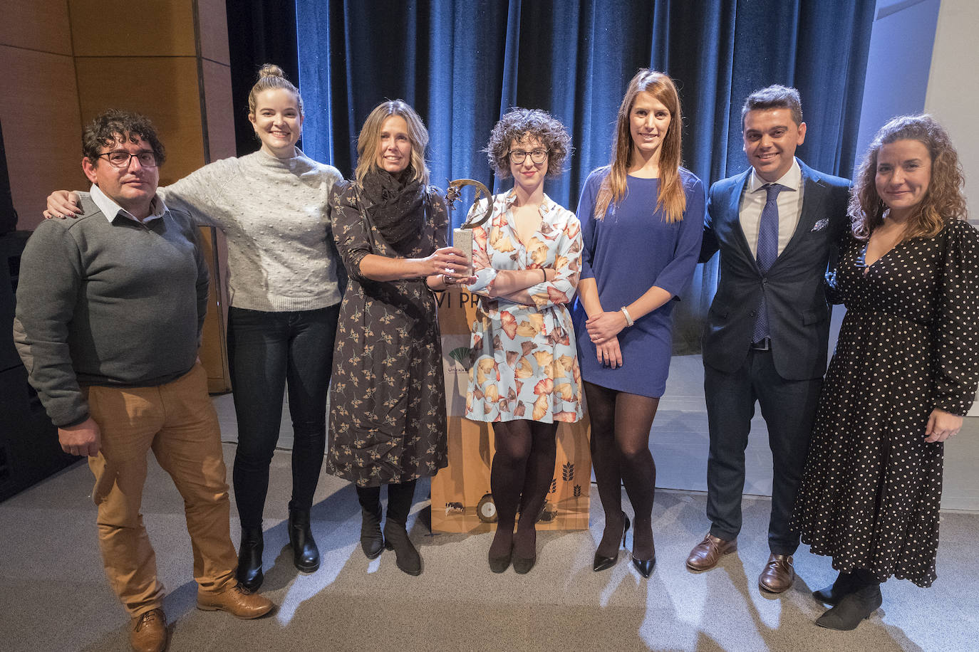 Alfonso de la Fuente, Lara Fernández, Eva Navascués, Cristina Bello, Ángela Arranz, Pedro Ruiz y Alicia Escobar.