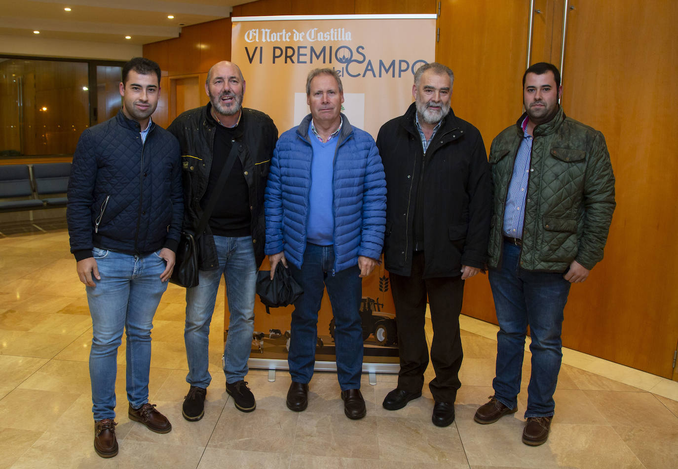 Javier García, Isidro del Campo, Moisés Puente, Valentín García y José Ignacio García.