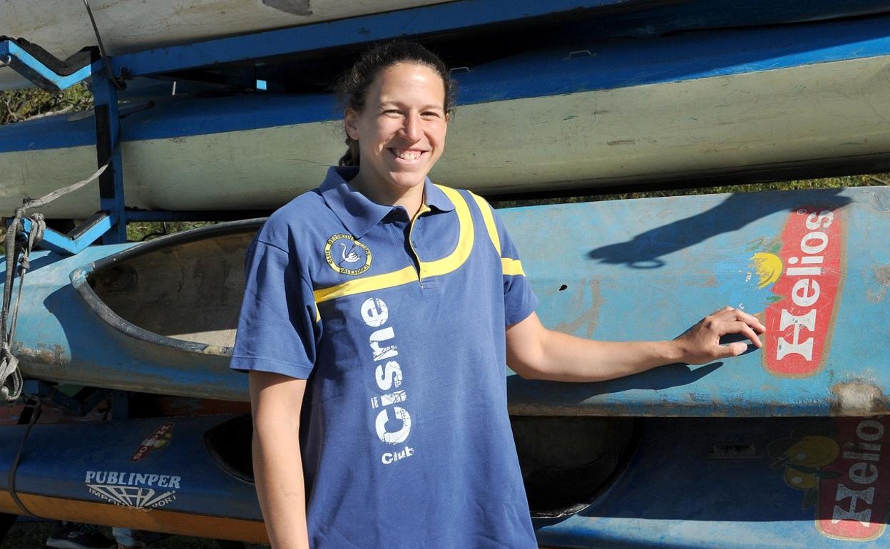 Patricia Coco, antes de un entrenamiento. 