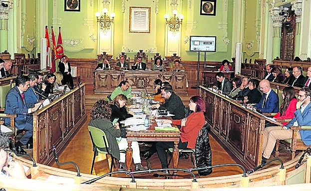 Pleno de este martes en el Ayuntamiento de Valladolid. 
