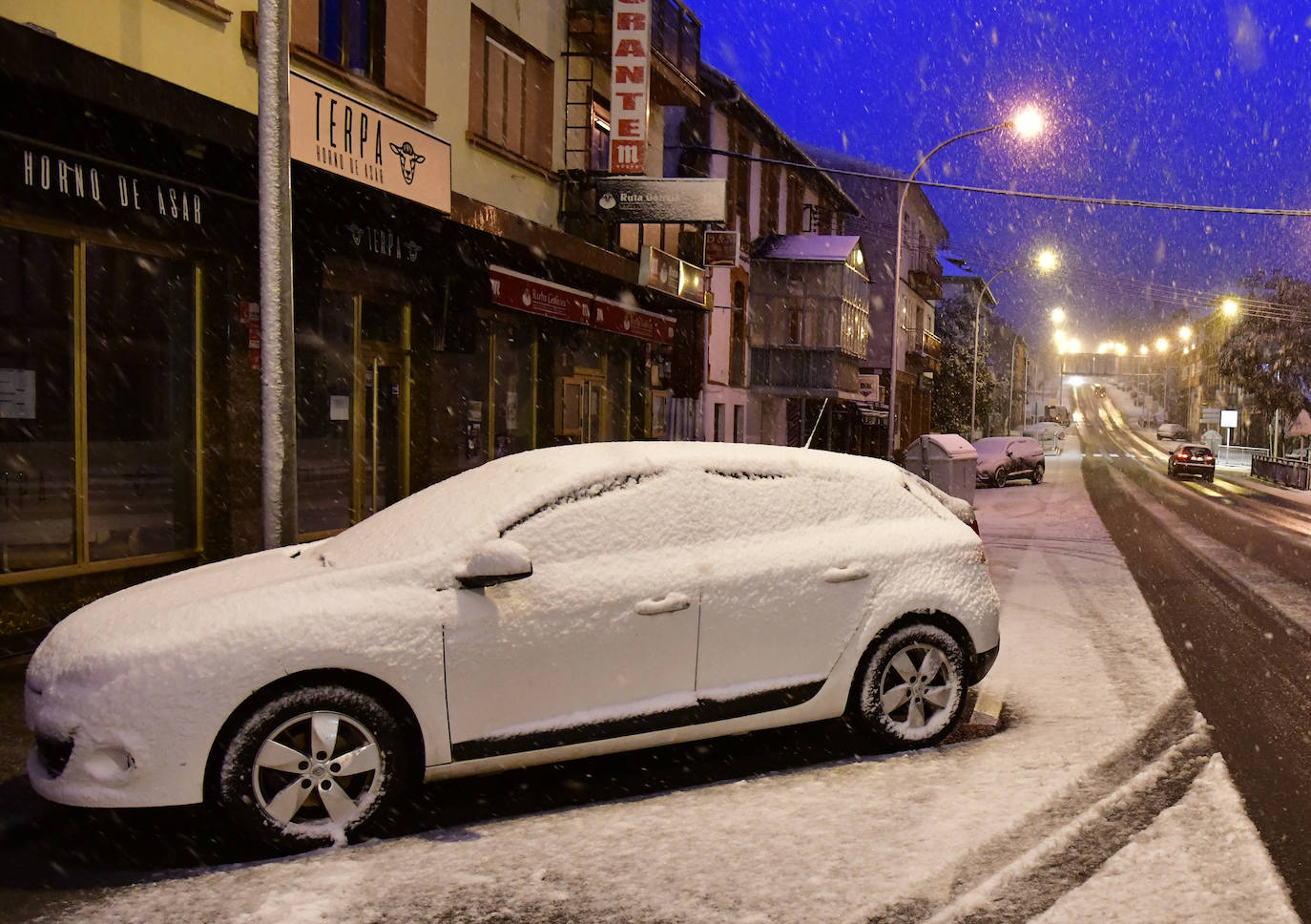 Nevada en la provincia de Segovia 