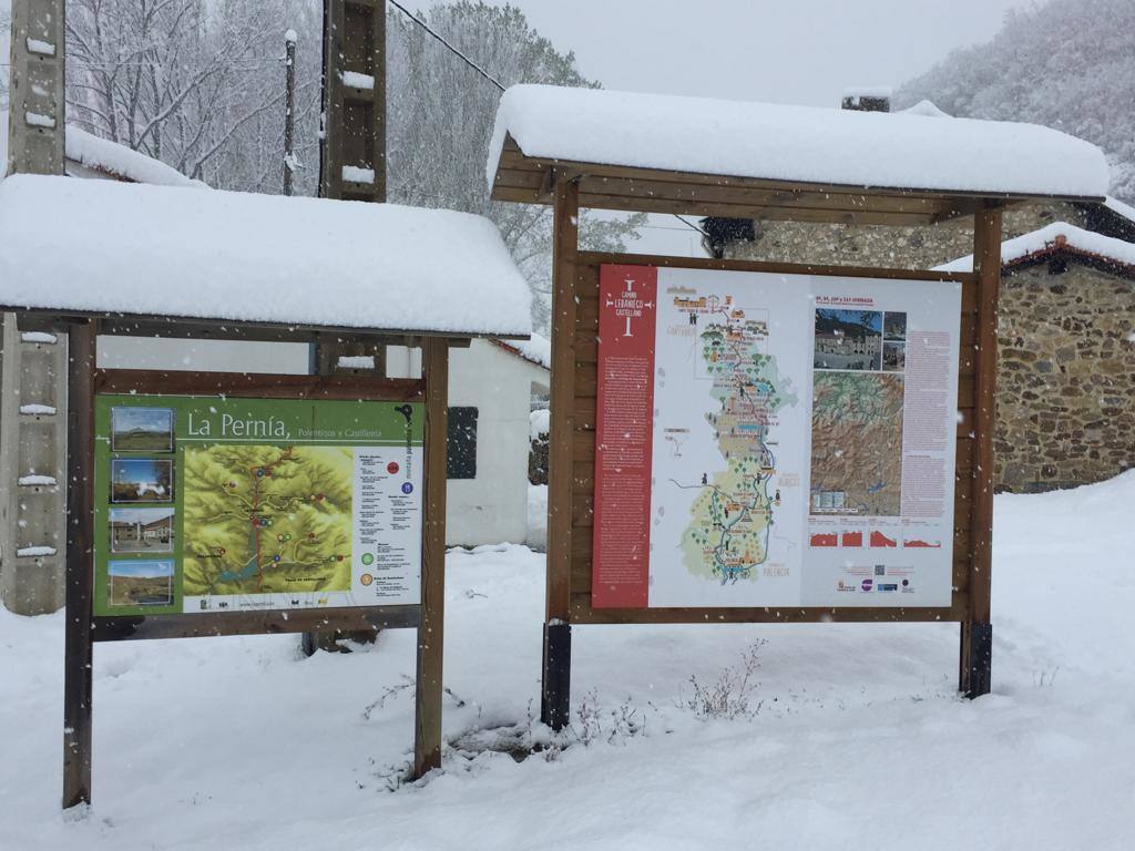 Nieve en la Montaña Palentina.
