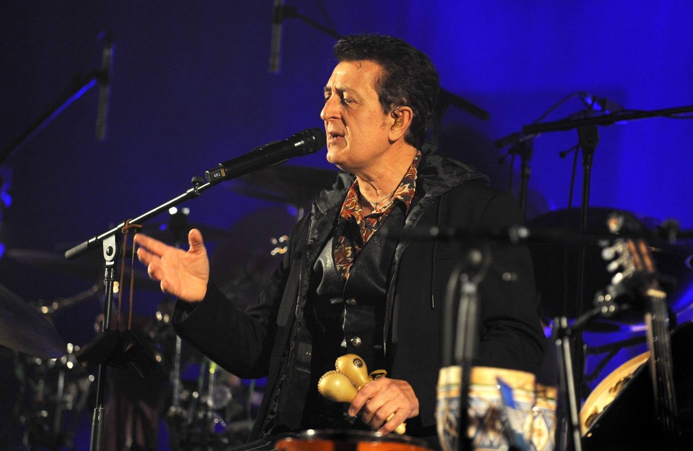 Concierto de Manolo García en el Polideportivo Huerta del Rey de Valladolid. 