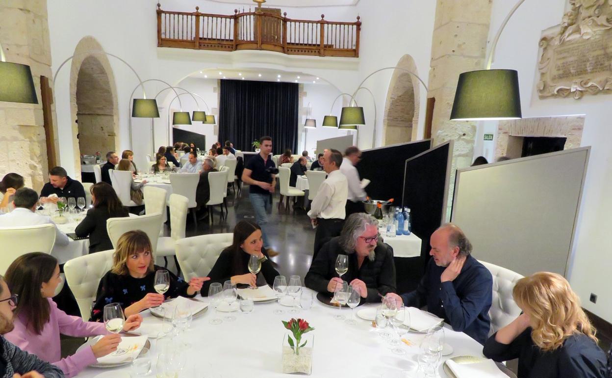 Un momento de la cata. 