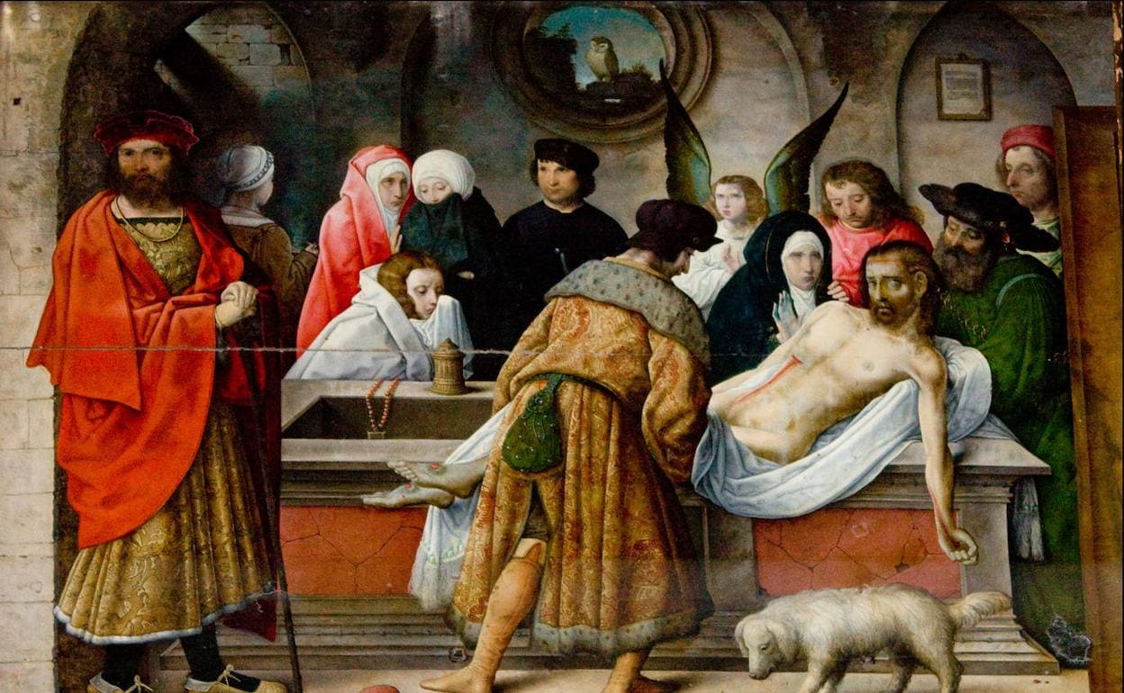 Entierro de Cristo, de Juan de Flandes, hacia 1552 en la Catedral de Palencia 