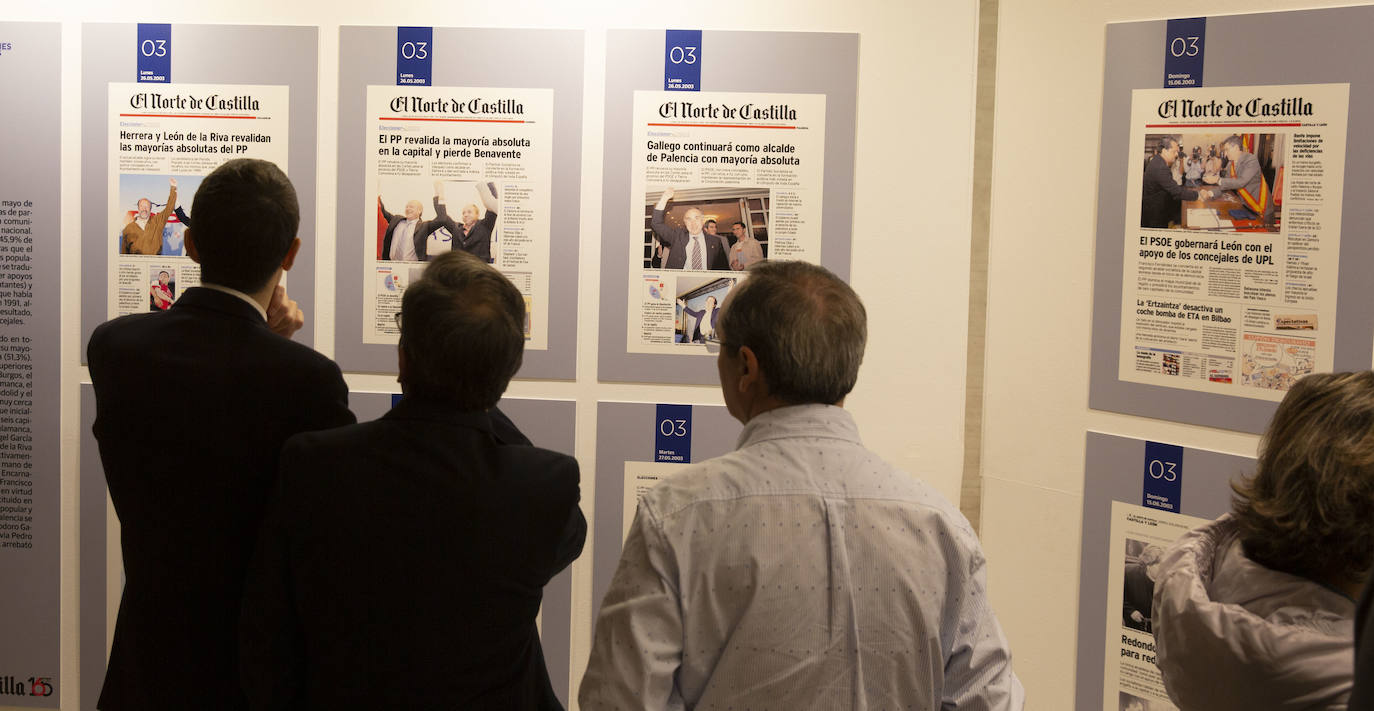 Las Cortes de Castilla y León y El Norte de Castilla reúnen en una exposición, a partir de la completa hemeroteca del diario decano de la prensa española, los hitos de los 11 comicios locales desde 1979