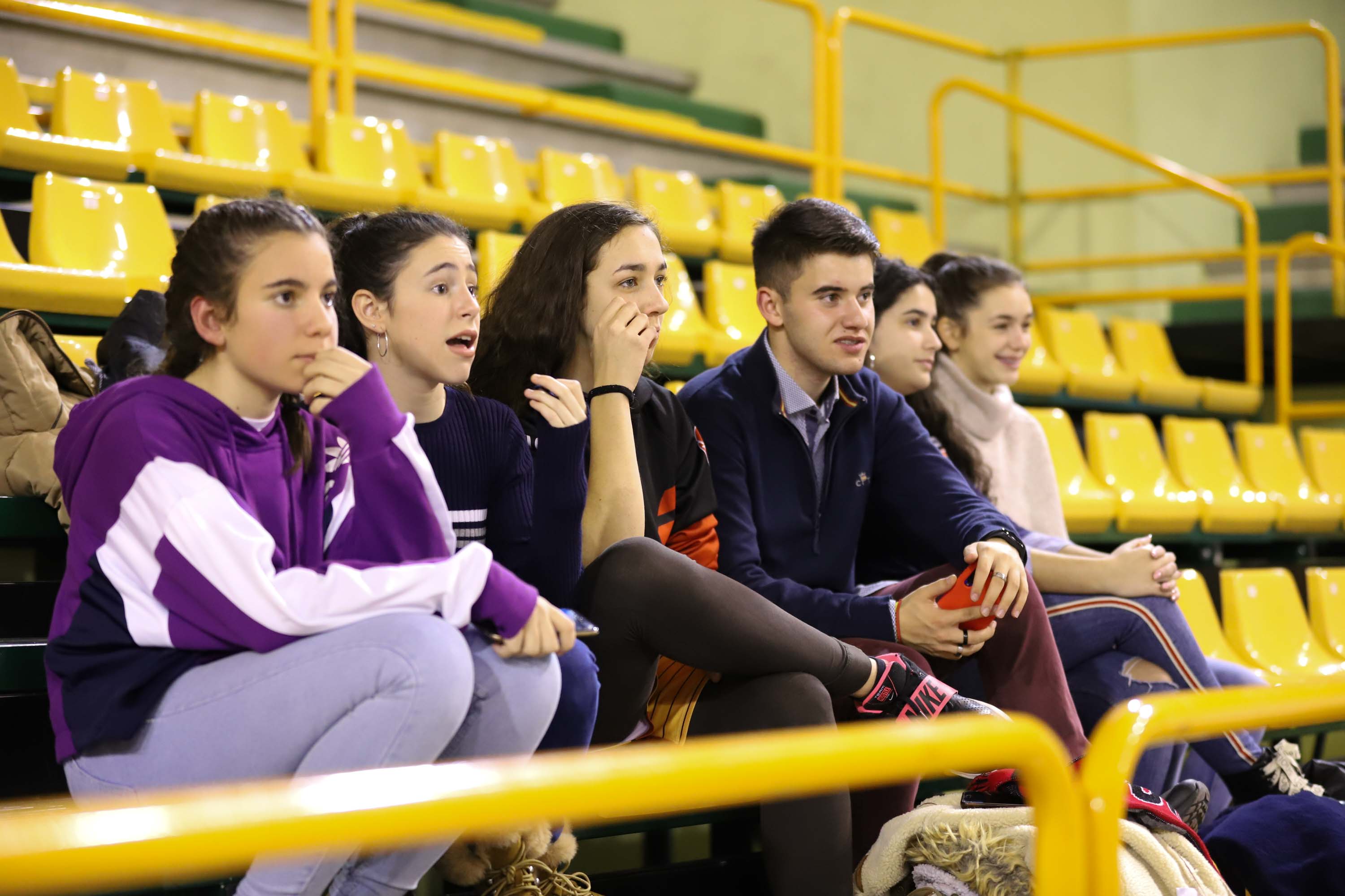 Los jugadores, durante el encuentro de este sábado.