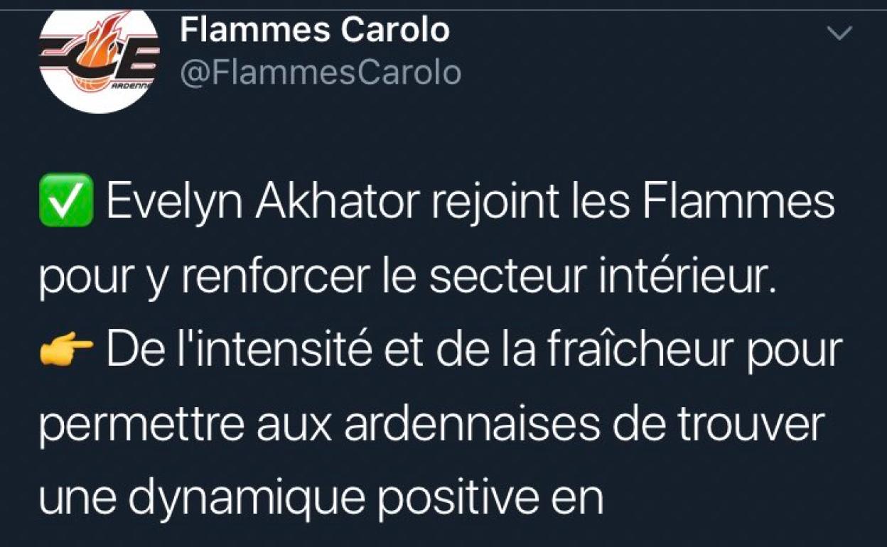 El Flammes Carolo anuncia el fichaje de Akhator y luego lo 'borra' aunque todo apunta a su salida de Avenida