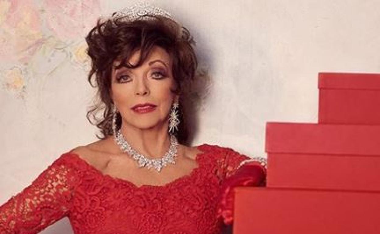 Joan Collins, la mala malísima de 'Dinastía', ficha por Valentino