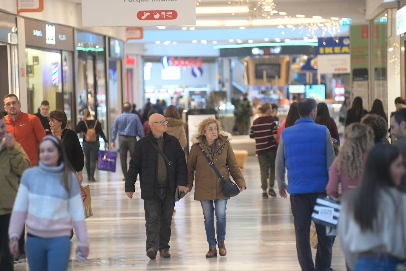 Miles de vallisoletanos han aprovechado hoy la jornada de descuentos del 'Black Friday' para hacer sus compras. 