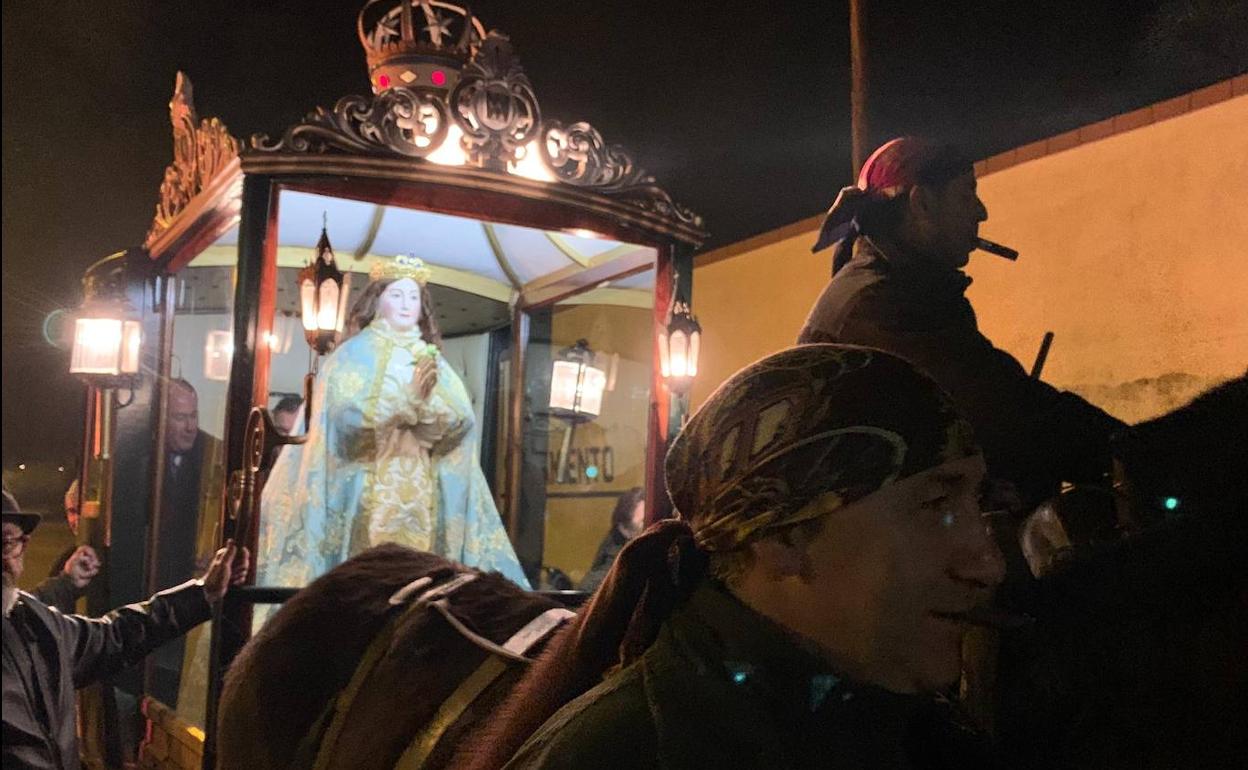 Bajada de la Virgen de los Pegotes.