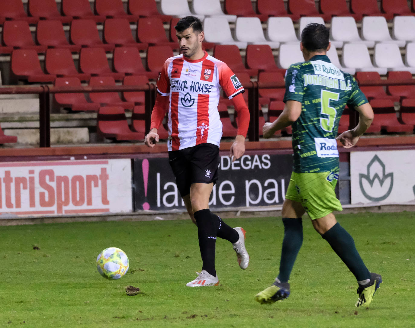 El encuentro se salda 2-0 para la UD Logroñés. 