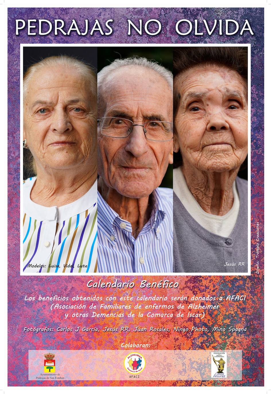 El centro cultural Eloy Arribas ha acogido este fin de semana la presentación del calendario erótico en el que vecinos de Pedrajas de San Esteban posan con fines benéficos, con el objetivo de recaudar fondos para causas solidarias. El pasado calendario (el de este año 2019) consiguió dinero para la Asociación Española para el Cáncer. La recaudación por la venta de la edición del próximo año se destinará a la Asociación de Familiares de Enfermos de Alzhéimer y otras demencias de la comarca de Íscar.