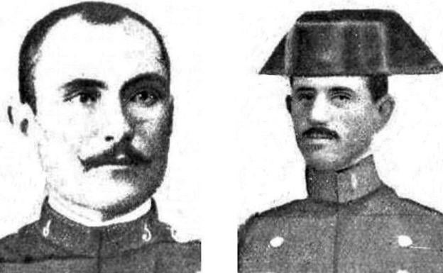 Los guardias civiles Marcelo Peromingo (izquierda) y Francisco Gozalo. 