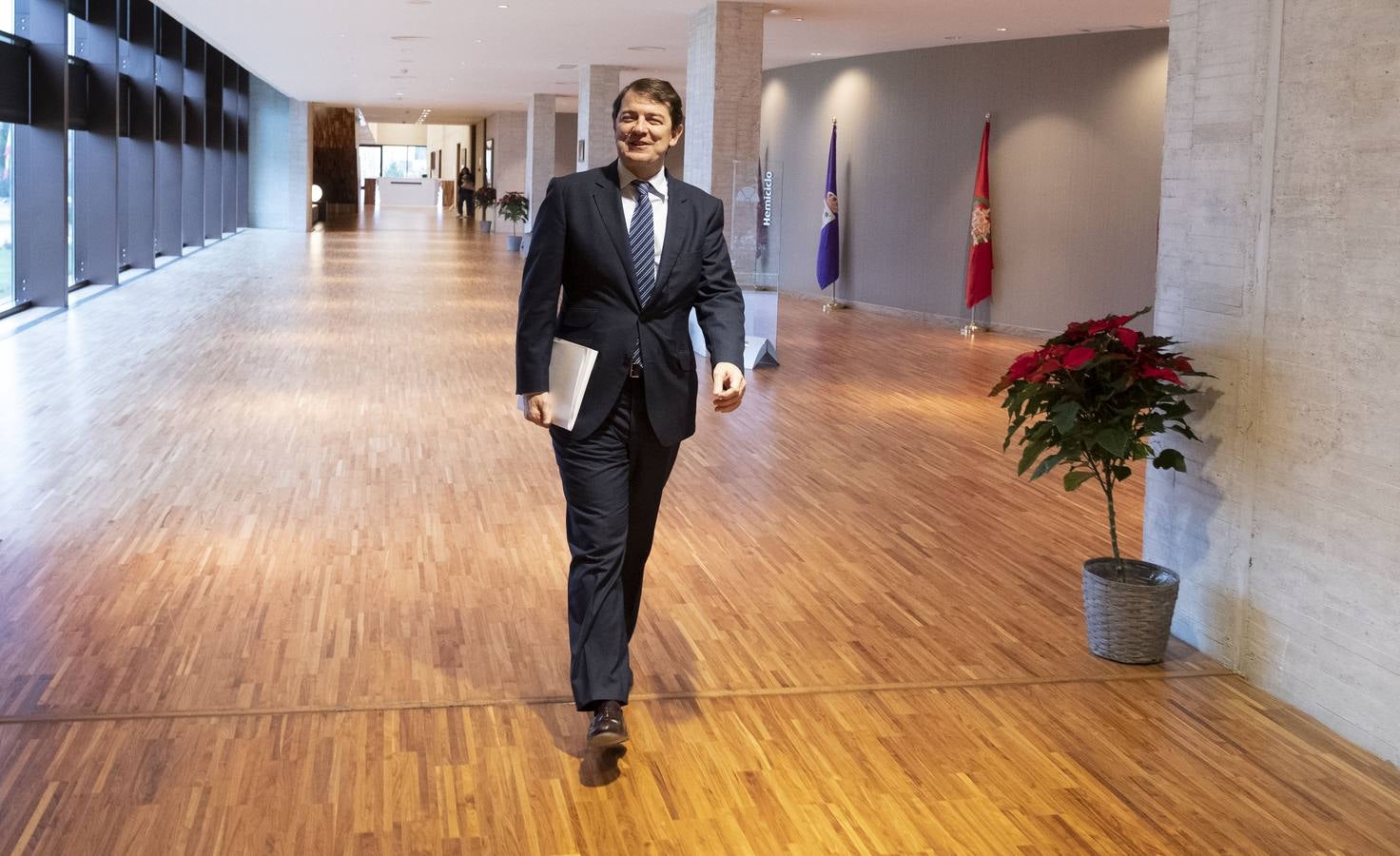 El presidente de la Junta, Alfonso Fernández Mañueco, propuso un decálogo para que Castilla y León abandere la lucha contra el cambio climático en España