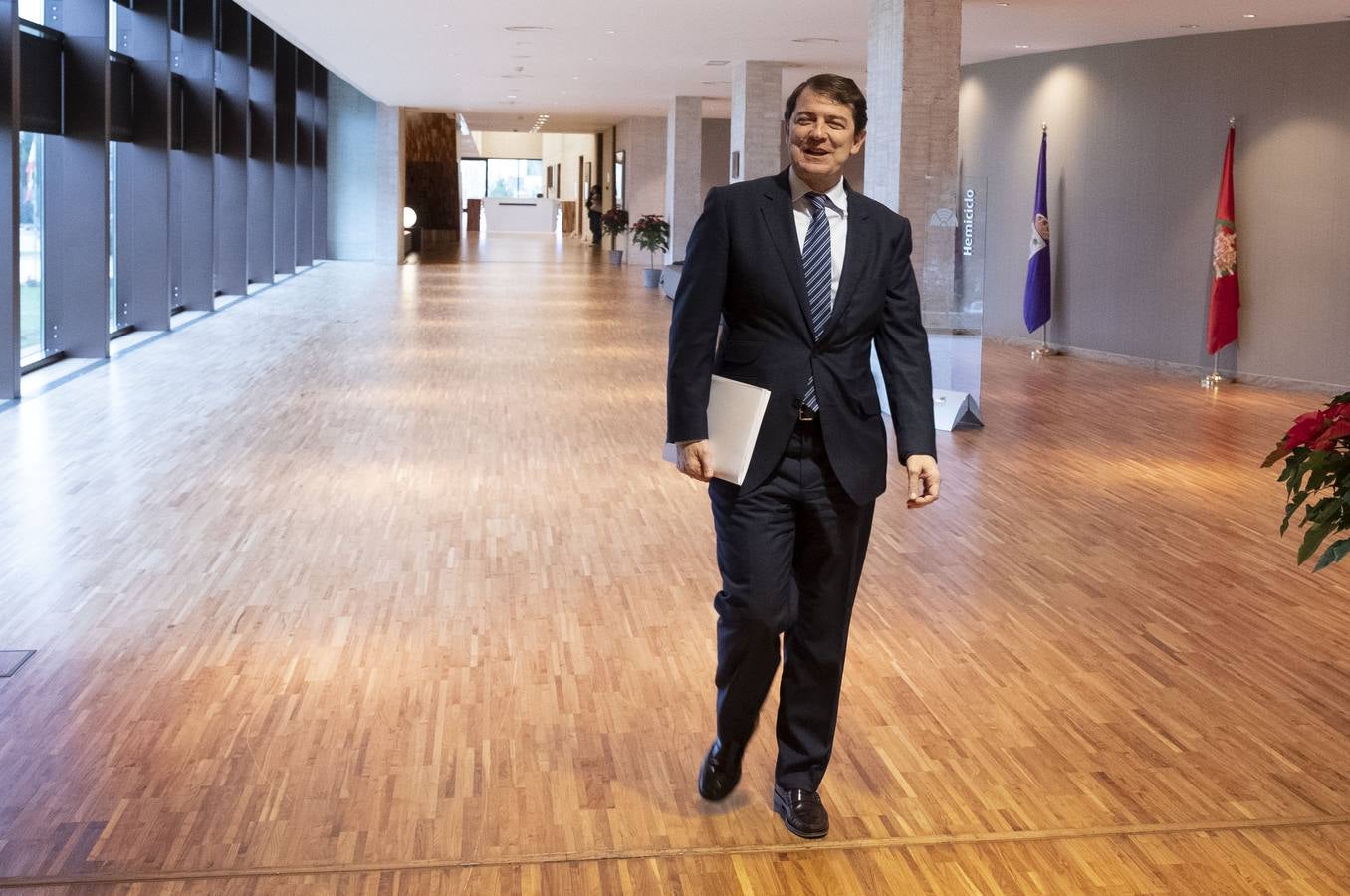 El presidente de la Junta, Alfonso Fernández Mañueco, propuso un decálogo para que Castilla y León abandere la lucha contra el cambio climático en España