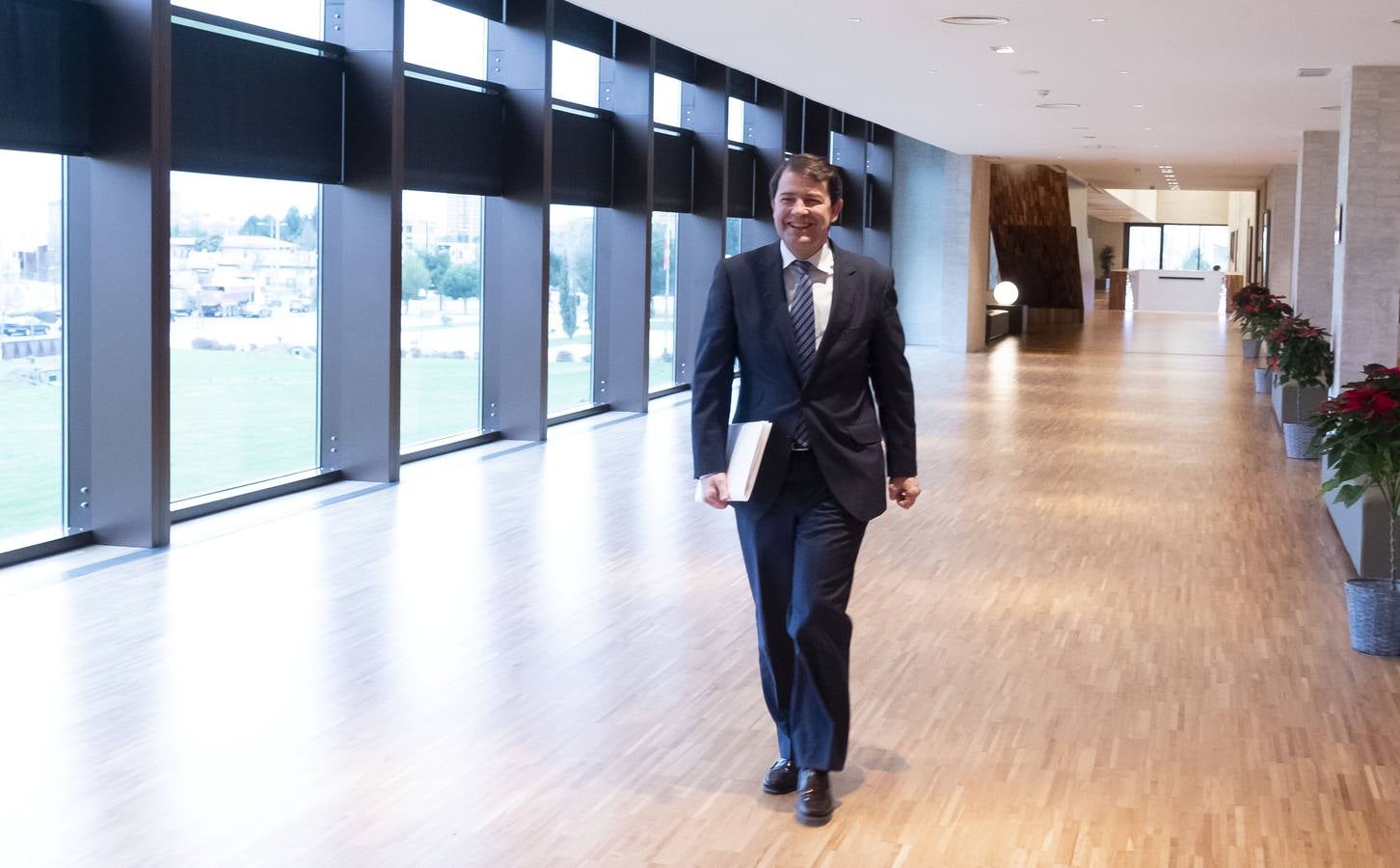 El presidente de la Junta, Alfonso Fernández Mañueco, propuso un decálogo para que Castilla y León abandere la lucha contra el cambio climático en España