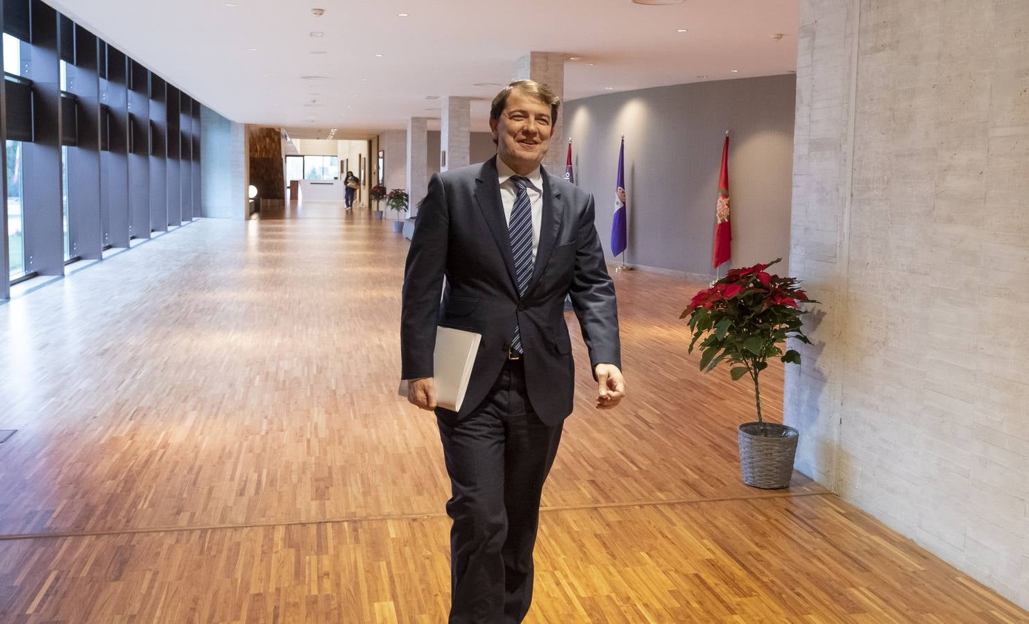 El presidente de la Junta, Alfonso Fernández Mañueco, propuso un decálogo para que Castilla y León abandere la lucha contra el cambio climático en España