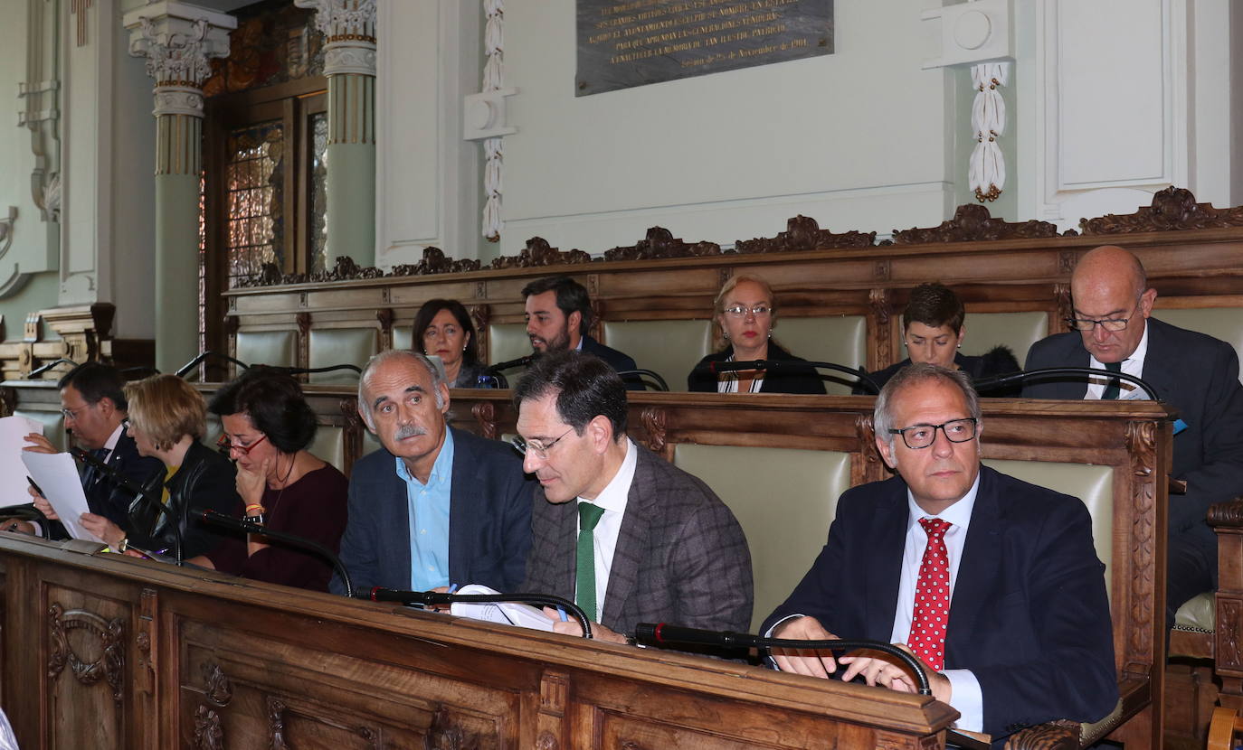 Bancada del Partido Popular en el anterior mandato del Ayuntamiento de Valladolid. 