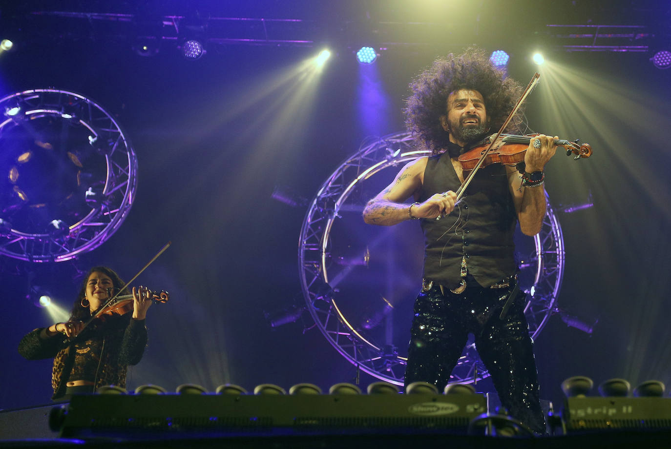 Ara Malikian, en su actuacuón en Palencia. 