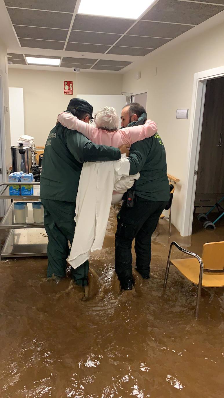 Efectos del temporal en Barruelo de Santullán. 