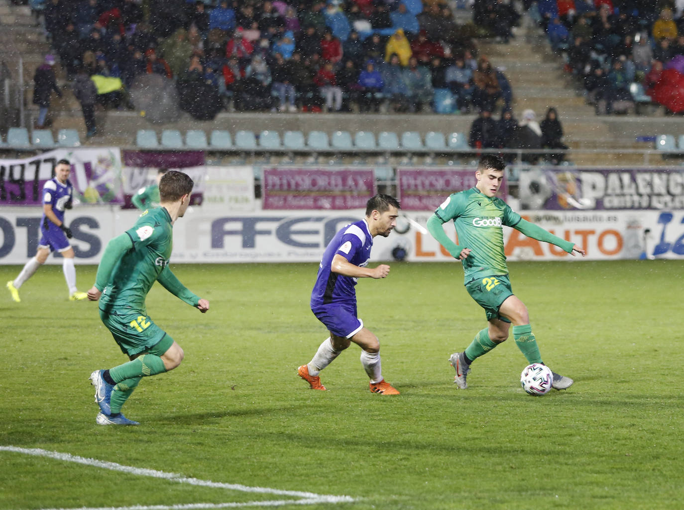 Partido de la copa del Rey en la Balastera. 