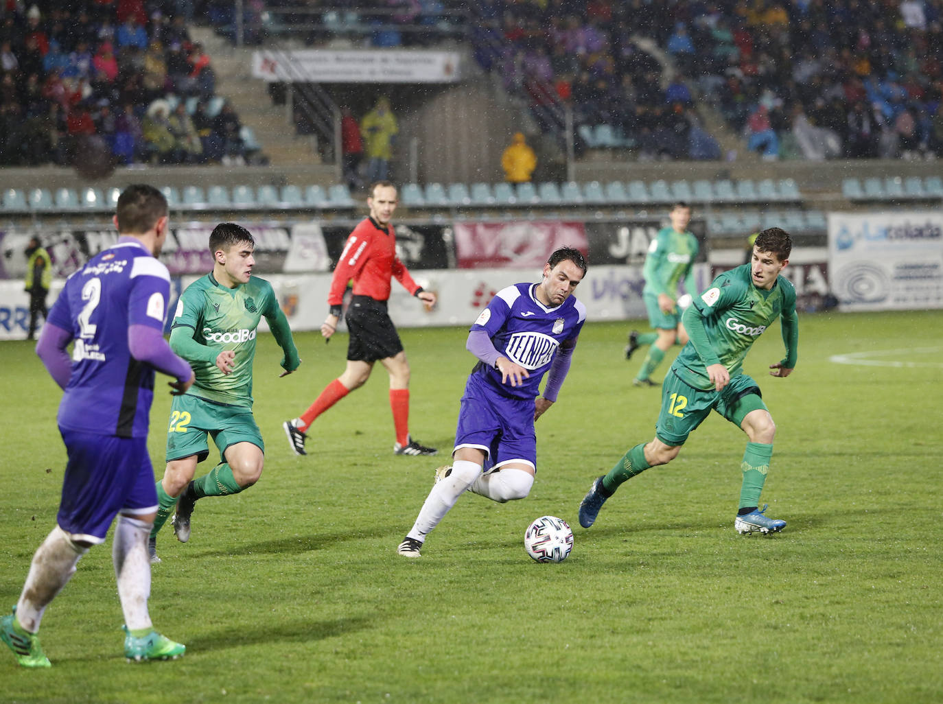 Partido de la copa del Rey en la Balastera. 