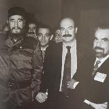 Con Fidel Castro y Ángel Cristóbal